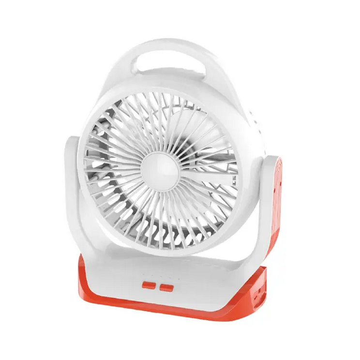 JOYKALY YG-729 Portable Rechargeable LED Light AC/AD Electronic Fan with 8″ inches High Speed Blade