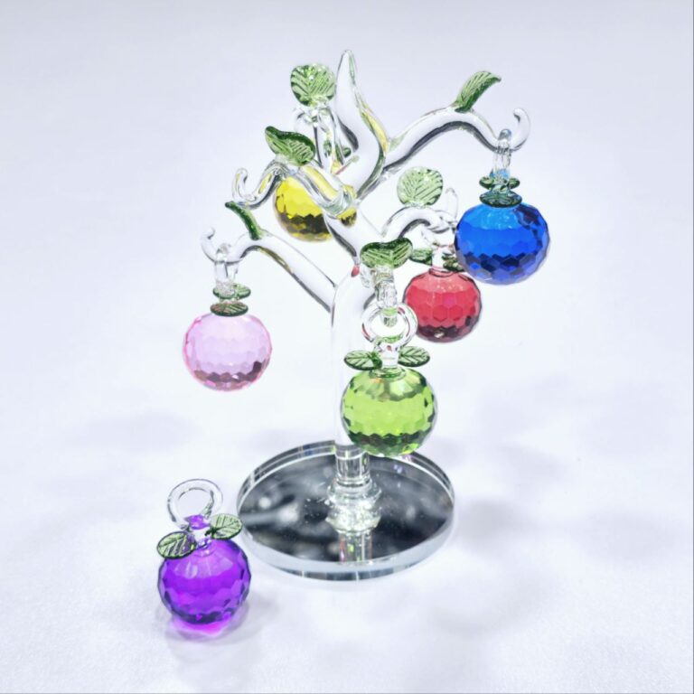 Multicolour Apple 6 Pis Hanging Tree Crystal Decoration